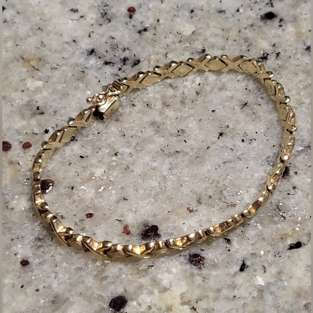 14k Vintage Solid Gold Bracelet - Picture 5 of 5
